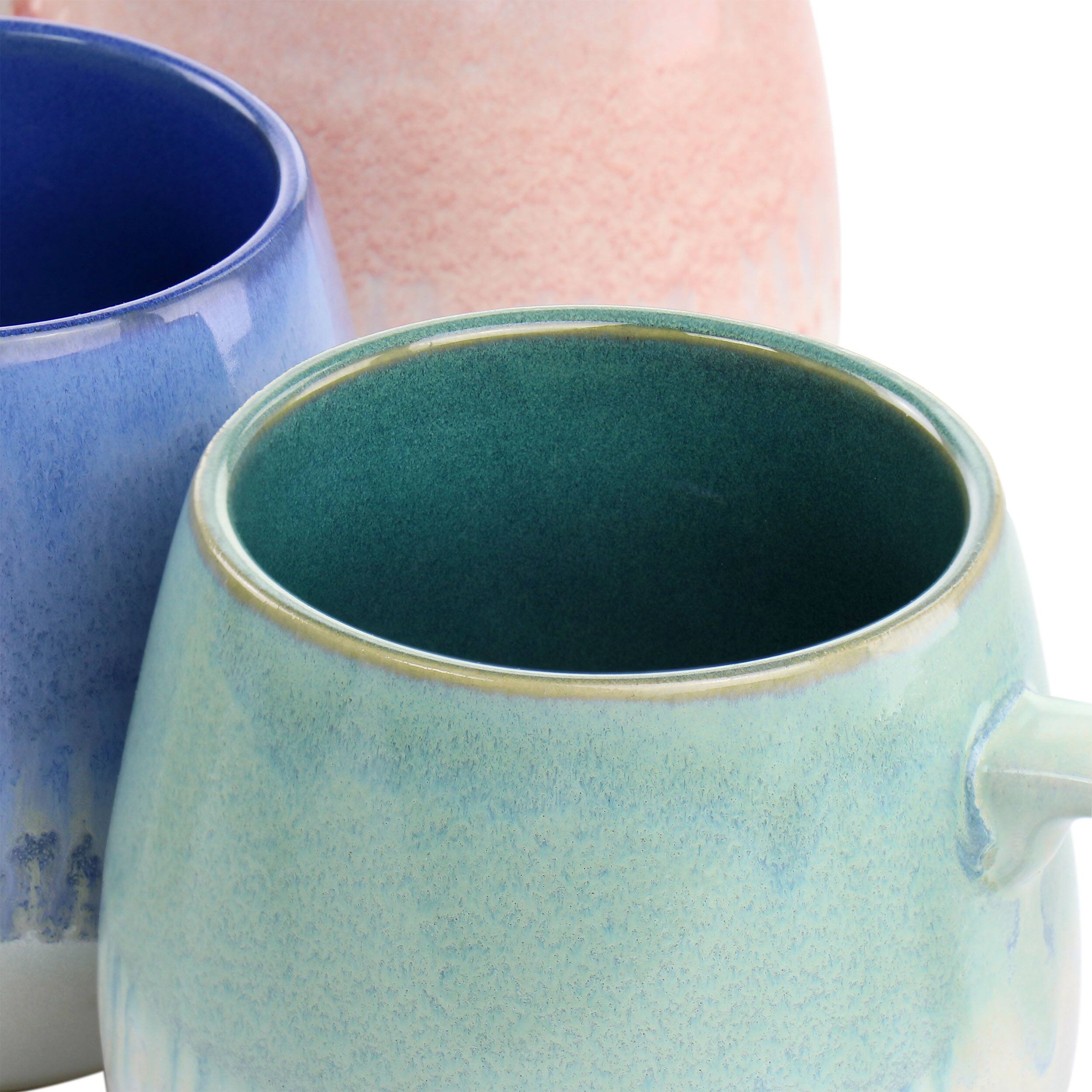 Alt View 3. Gibson - Gibson Home Avery Creek 4 Piece 19.1oz Stoneware Mug Set in Assorted Colors - Assorted.