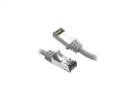 Nippon Labs - Cat8 RJ45 5ft Ethernet Cable, 40Gbps 2000MHz, Shielded S/FTP, In/Outdoor Weatherproof, 26AWG, Gray