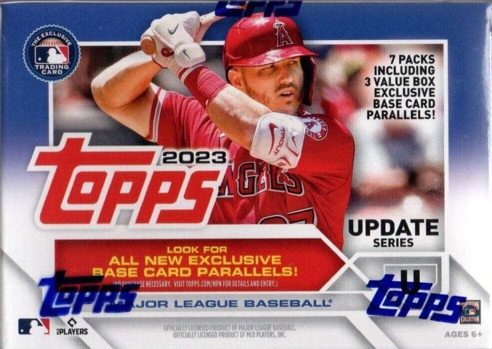 MLB 2023 Topps Baseball Updates Relic Box | 7 Packs Per Box - Blue