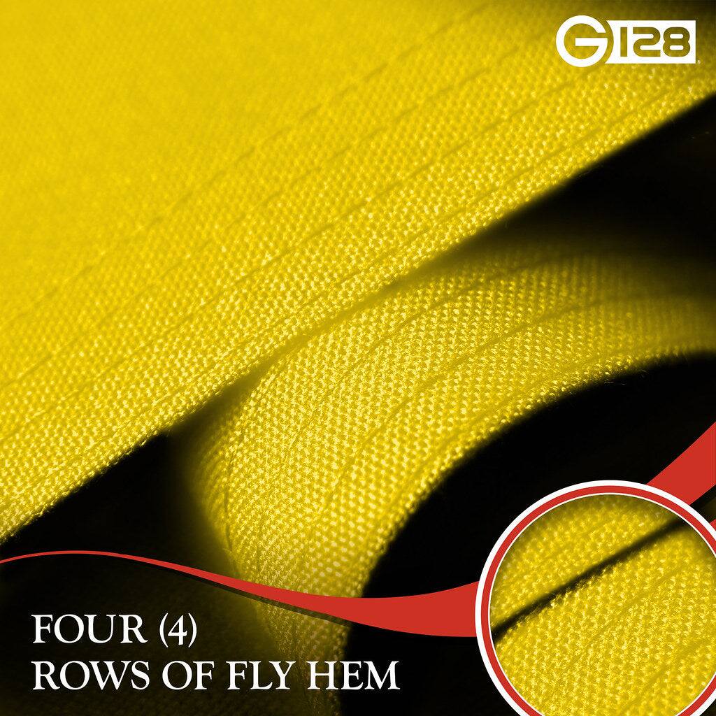 G 128 128 FOUR (4) ROWS OF FLY HEM