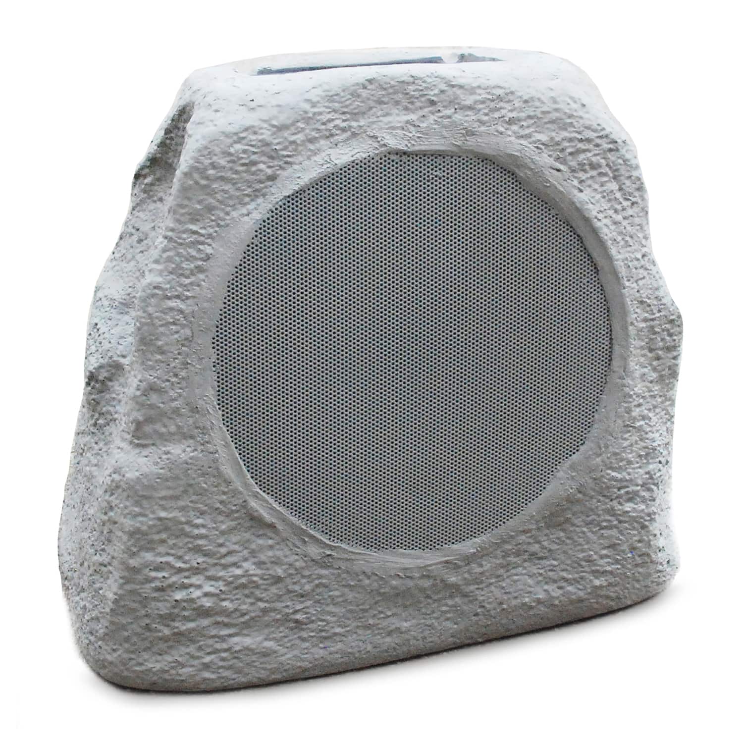 ION Audio - Glow Stone Link Solar Bluetooth Multi-Sync 10W Outdoor Rock Speaker with LED Lights - Gray