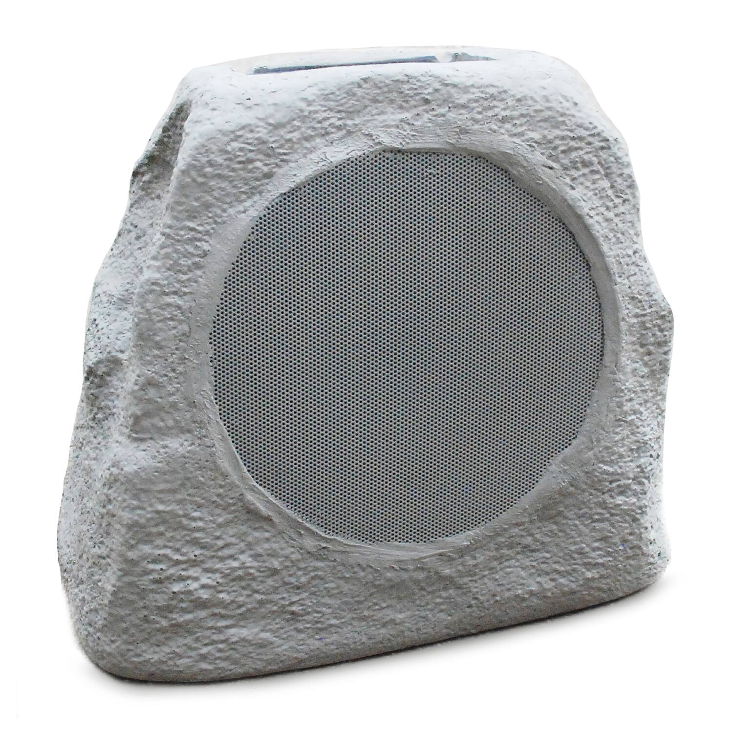 Front. ION Audio - Glow Stone Link Solar Bluetooth Multi-Sync 10W Outdoor Rock Speaker with LED Lights - Gray.