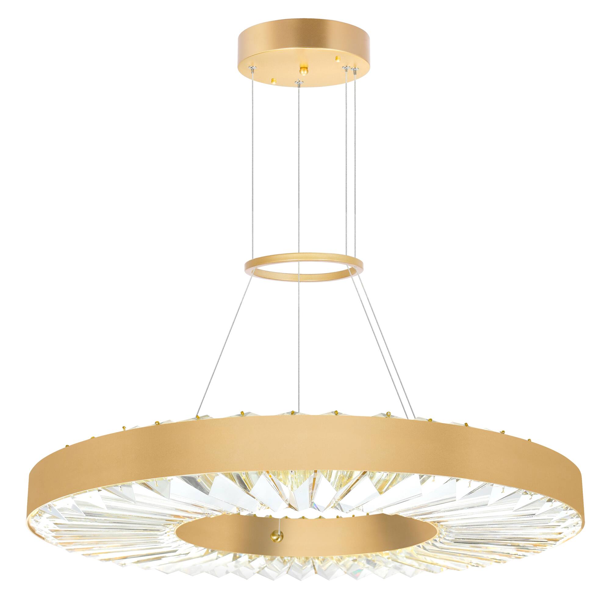 Alt View 2. CWI Lighting - Bjoux LED Chandelier With Sun Gold Finish - Sun Gold.