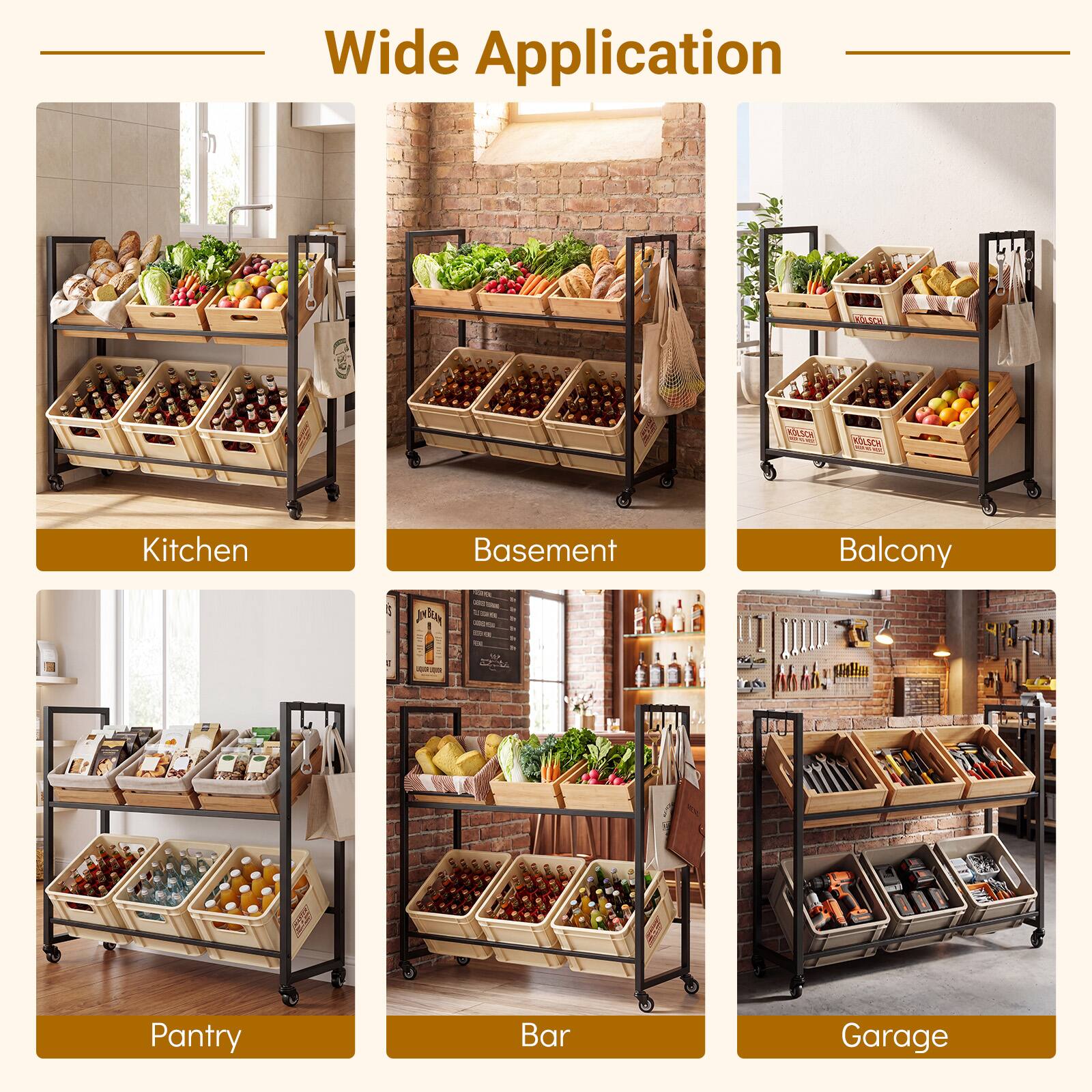 Wide Application

- Kitchen
- Basement
- Balcony
- Pantry
- Bar
- Garage