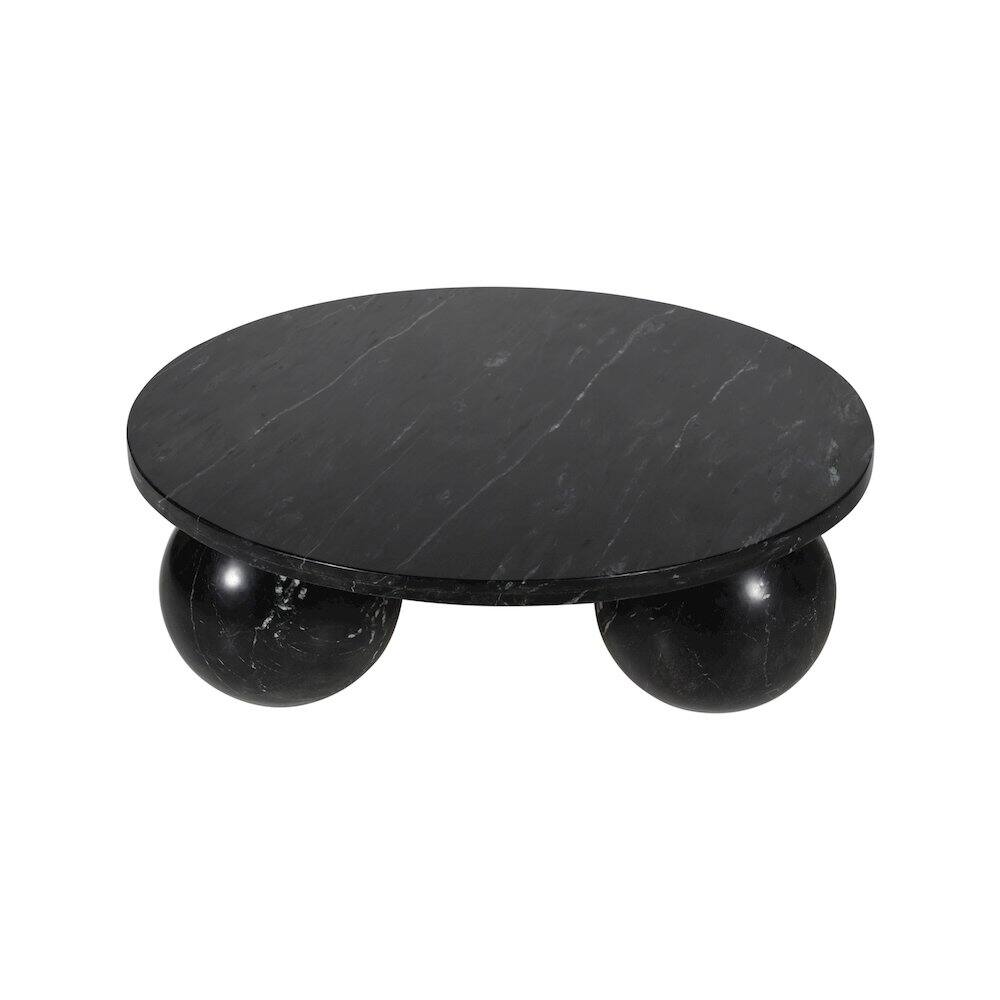Alt View 3. Meridian Furniture - Spherical Black Coffee Table - Black.
