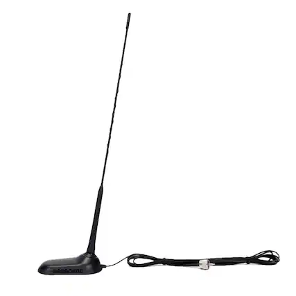 Front. PRESIDENT - President Ammi696 Virginia-f Magnetic-mount Cb Antenna With Fixed-angle Whip - black.