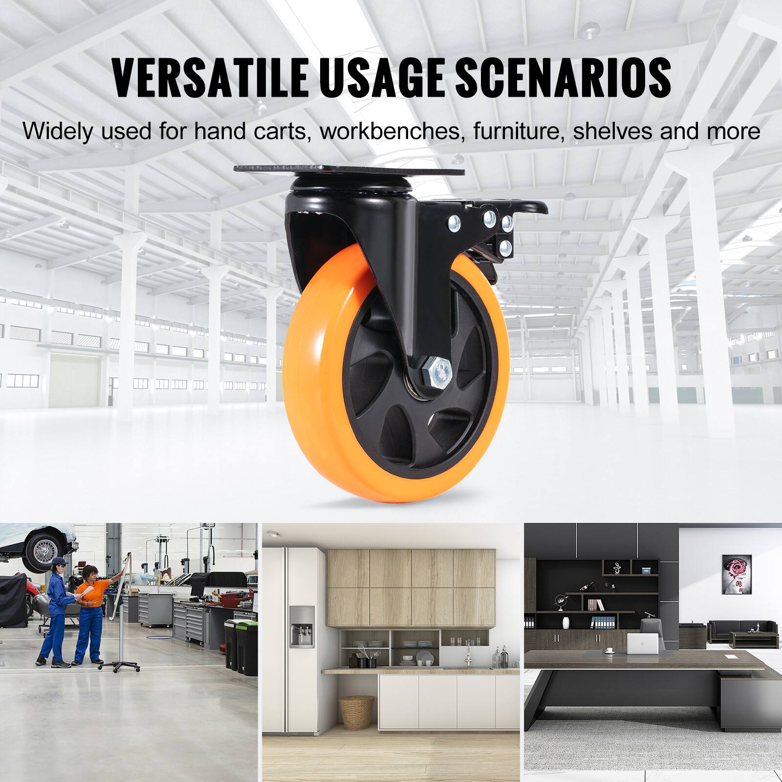 VERSATILE USAGE SCENARIOS  
Widely used for hand carts, workbenches, furniture, shelves and more