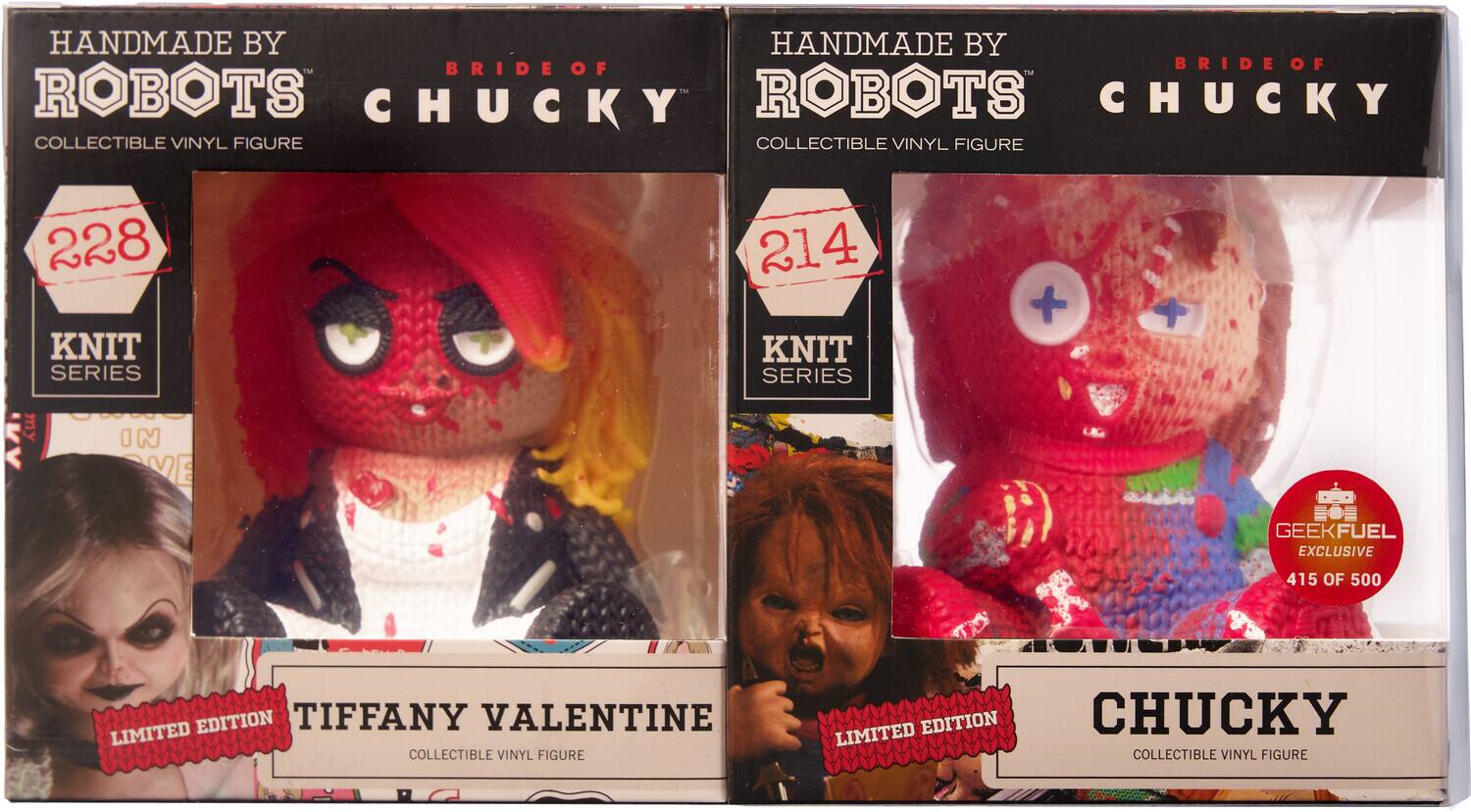 Handmade by Robots - Bride of Chucky - Chucky & Tiffany (Bloody) 2-Pack - COLLECTIBLES