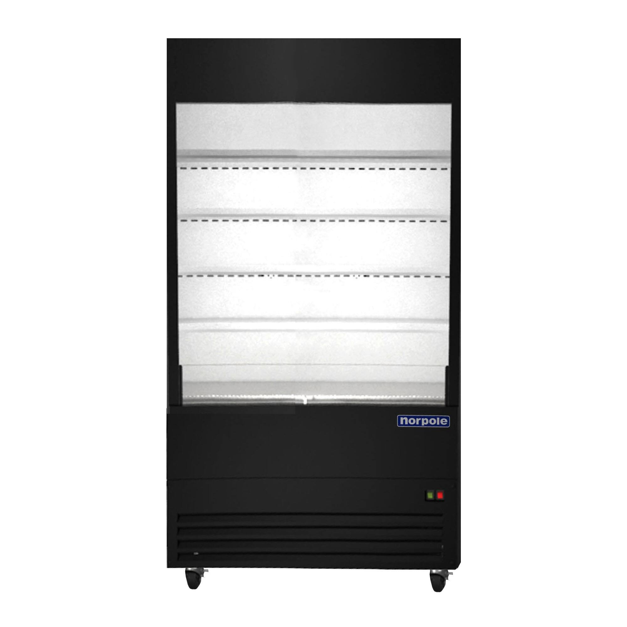 Front. Magic Chef - Commercial 48 in. Open Air Merchandiser in Black - Black.