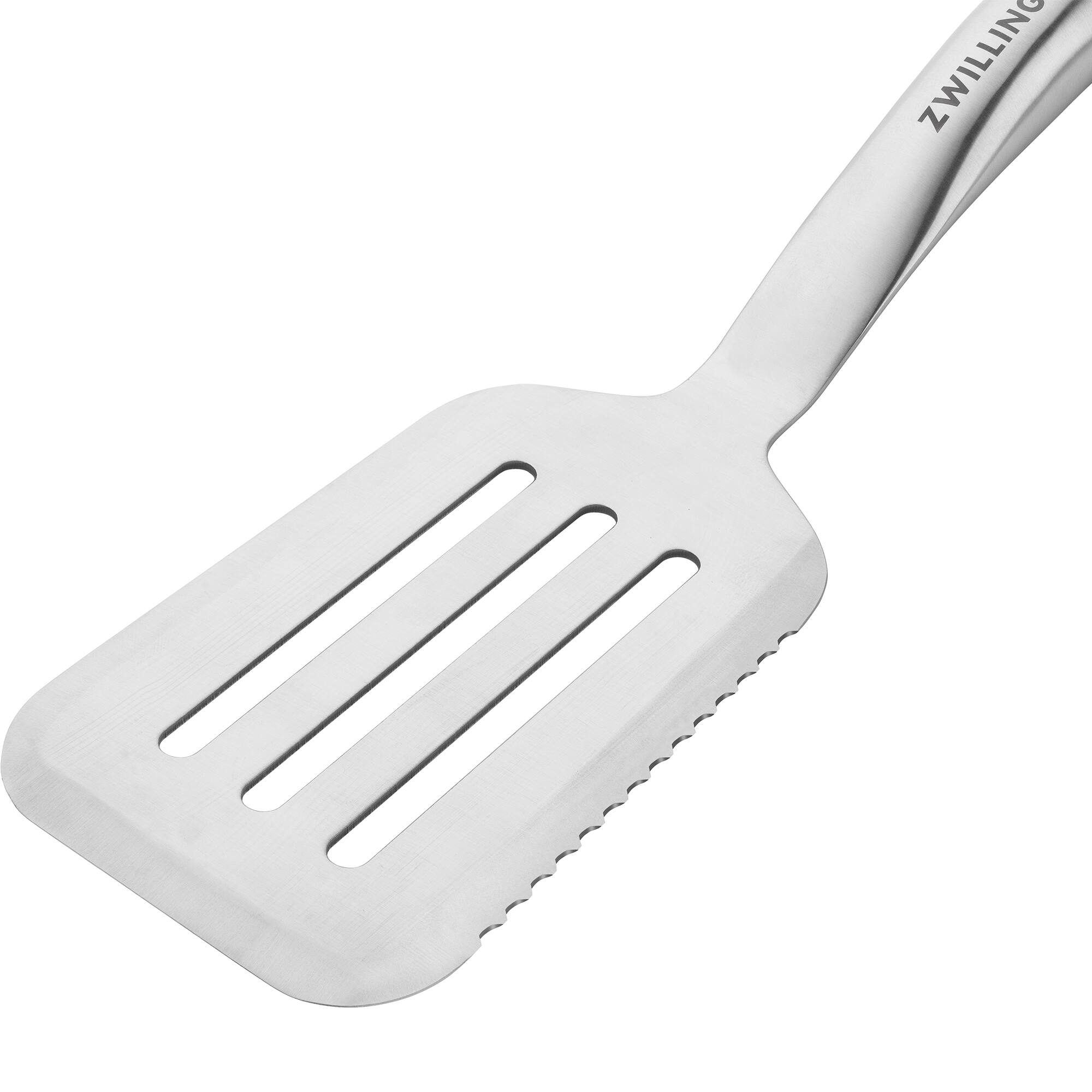 Alt View 5. ZWILLING - ZWILLING BBQ+ 17-inch Triple-Rivet Stainless Steel Grill Spatula with Serrated Edge - Stainless Steel.