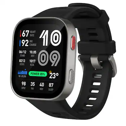 HEART RATE 67
BIO CHARGE 92
STAND 8213
DIST 10.05
STEPS 1017
KCAL 09
POWER 85%
W-RUN
SP02 98
PAI 35
HRV 40
SLEEP 87