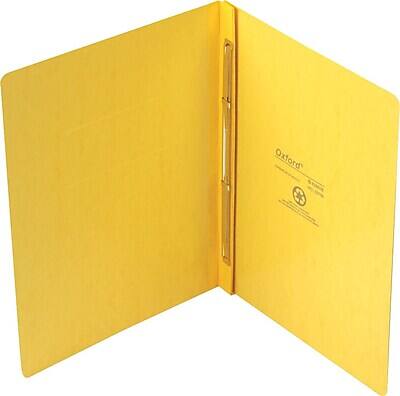 Front. Pendaflex - PressGuard Report Cover with 2-Piece Fastener, Letter Size - Yellow.