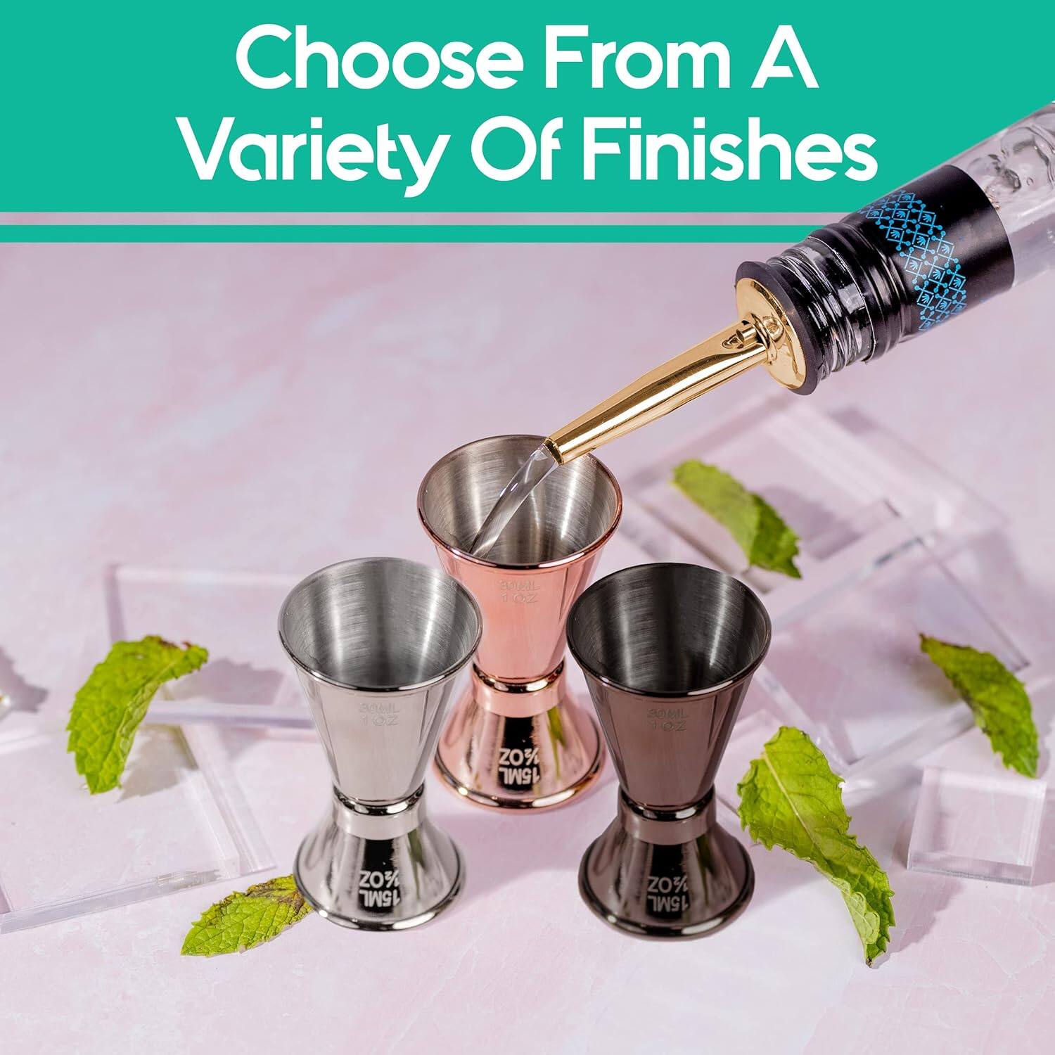 Choose From A Variety Of Finishes

ASHIL - 36L TOZ 20% 15ML  
PRL - 1OZ 20% 15ML  
20% 15ML