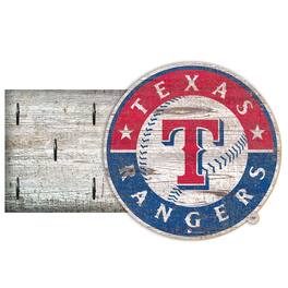 Fan Creations - Texas Rangers 6" x 12" Mounted Key Holder - Multicolor