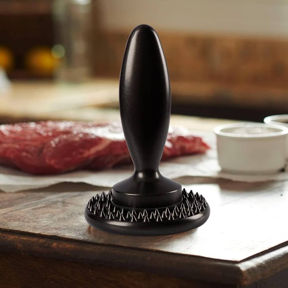 Angle. MOSZAR LLC - Dual-Sided Burger Press & Meat Tenderizer – Hamburger Patty Maker.