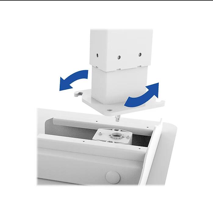 Alt View 1. FlexiSpot - FlexiSpot EC9W-E 48"W Electric Height Adjustable Standing Desk, with Basic Up & Down Control Button, White - White.