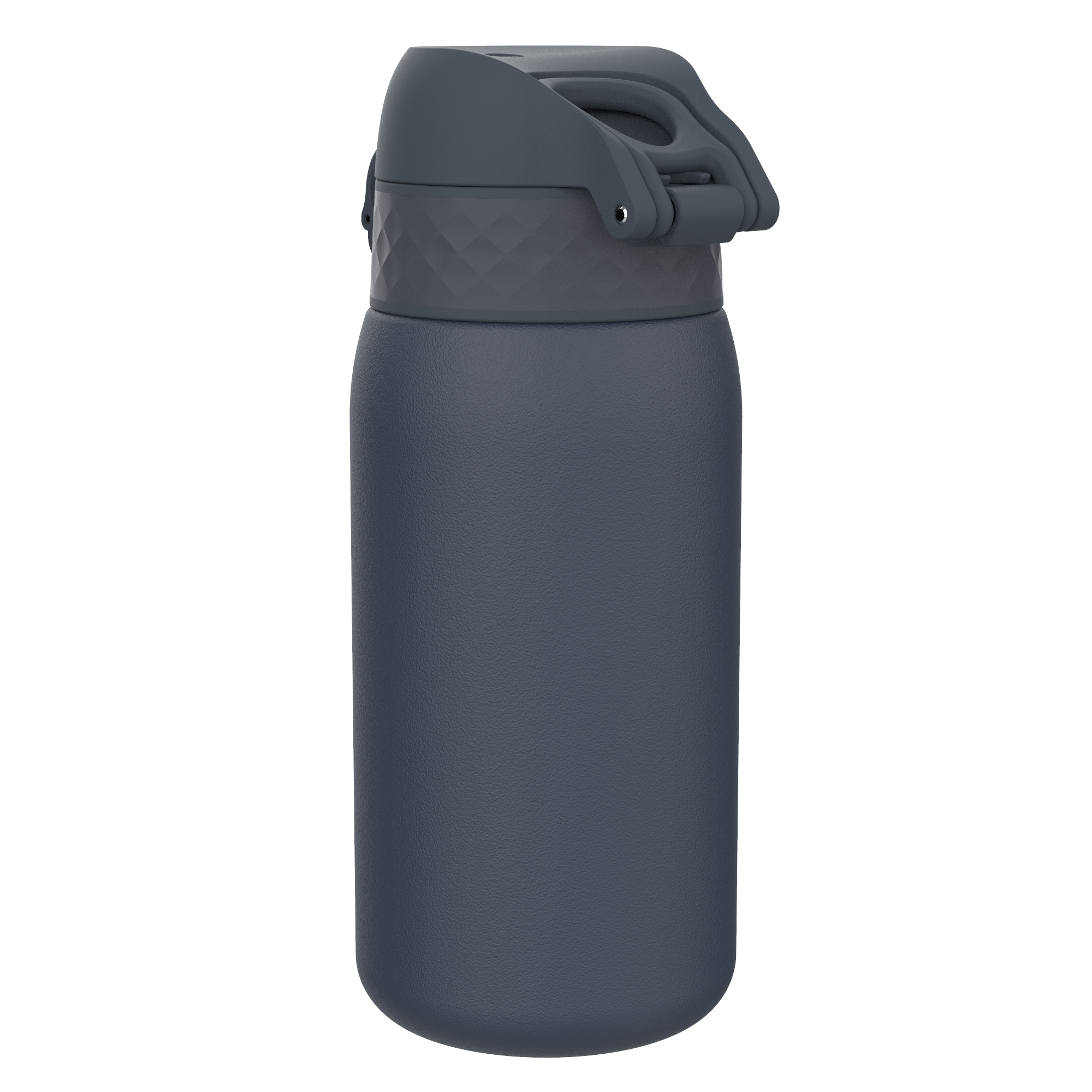 Left. Ion8 - Single Walled Stainless Steel Water Bottle - 13oz - Blue.