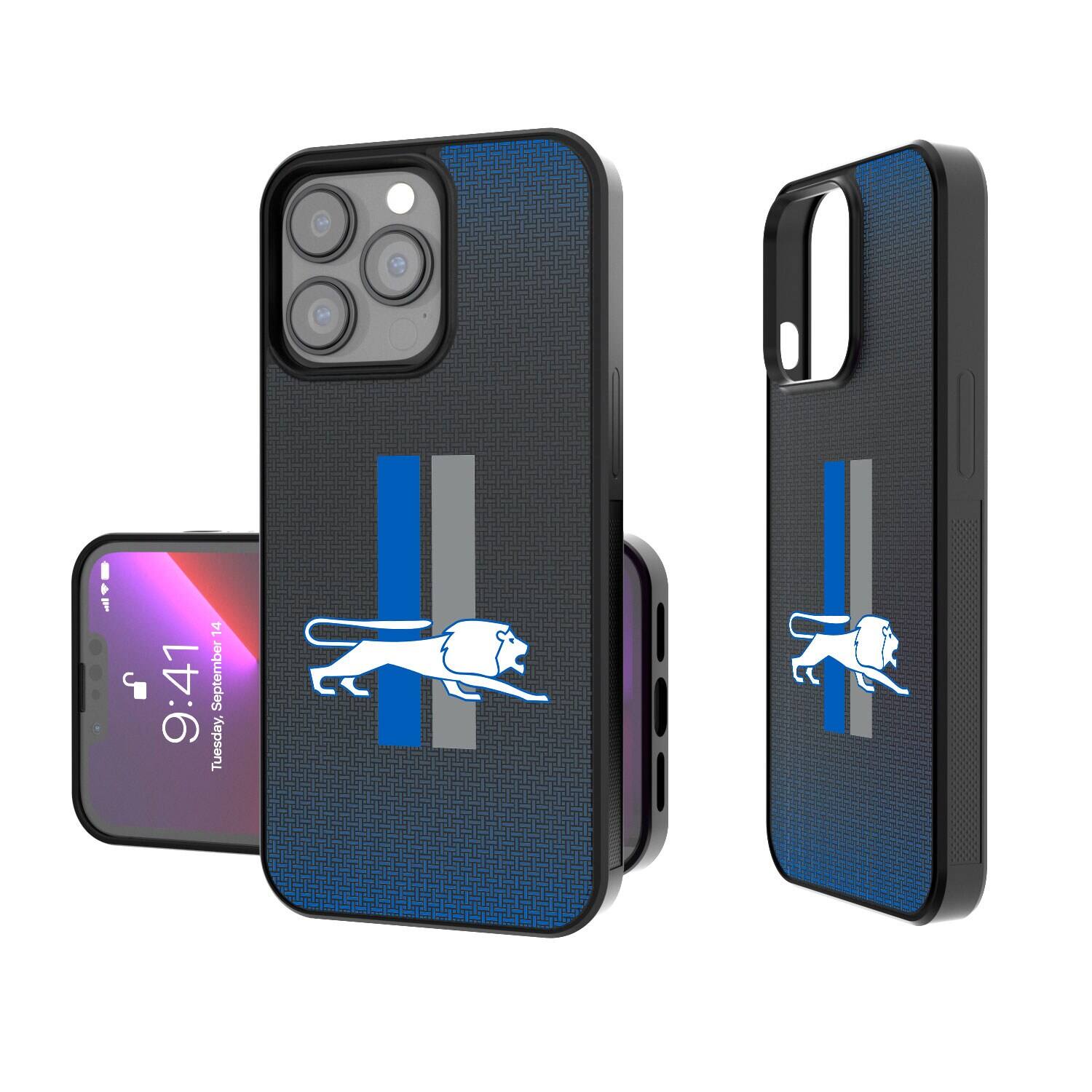 Keyscaper - NFL - Detroit Lions Linen Logo iPhone Bump Case - 15 Pro - Black price history on PriceWatchPro