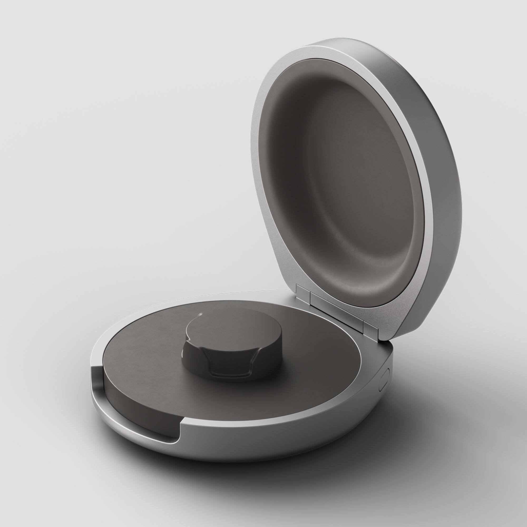 Alt View 17. Oura - Oura Ring 5 Official Charging Case - Size 9 - Up to a month of battery life - USB-C Cord Compatible - Black.