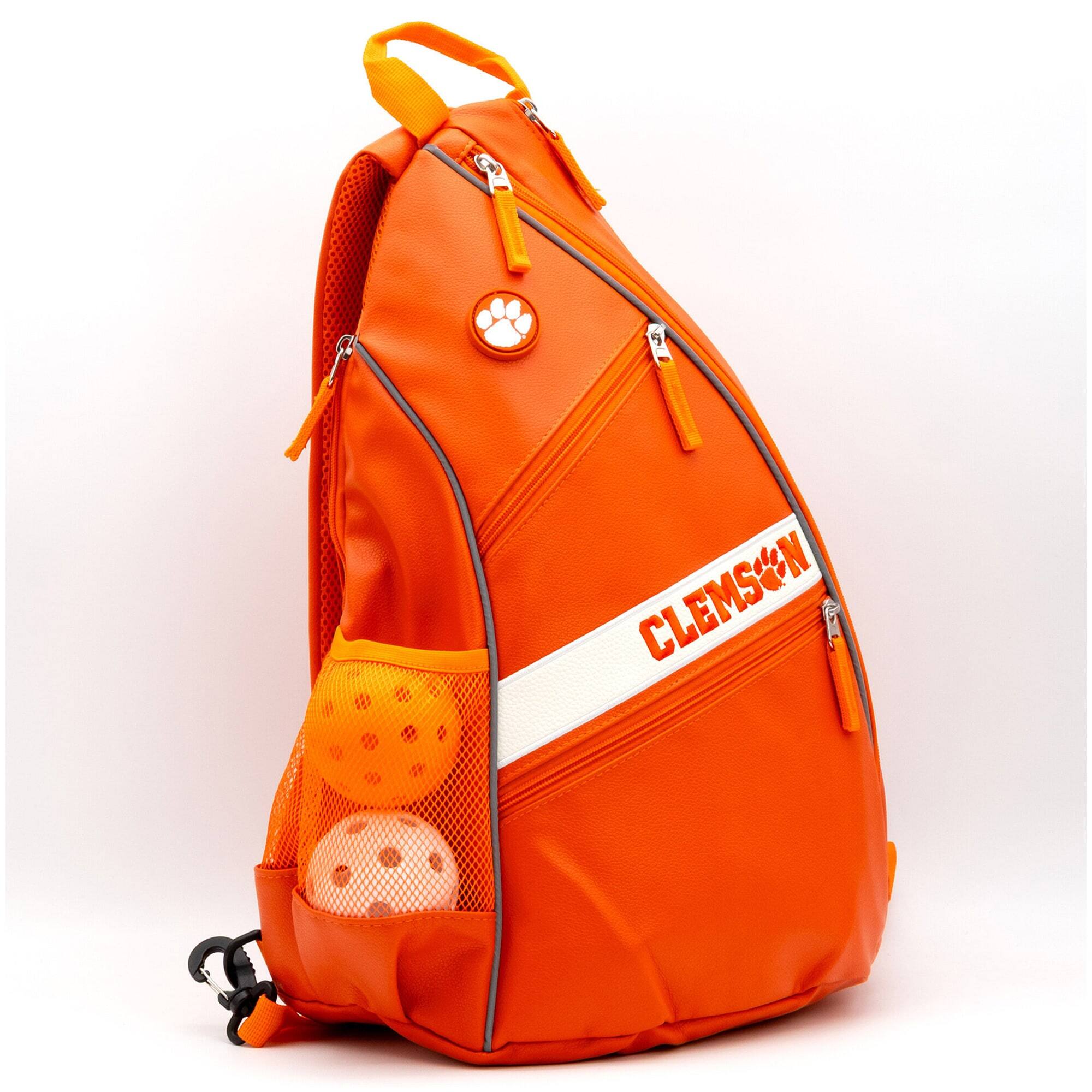 Alt View 2. Team Golf - Clemson Tigers Embroidered Team Pickleball Backpack - Multicolor.