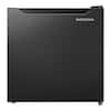 Front. Insignia™ - 1.7 Cu. Ft. Mini Fridge with Door Storage and ENERGY STAR Certification - Black.