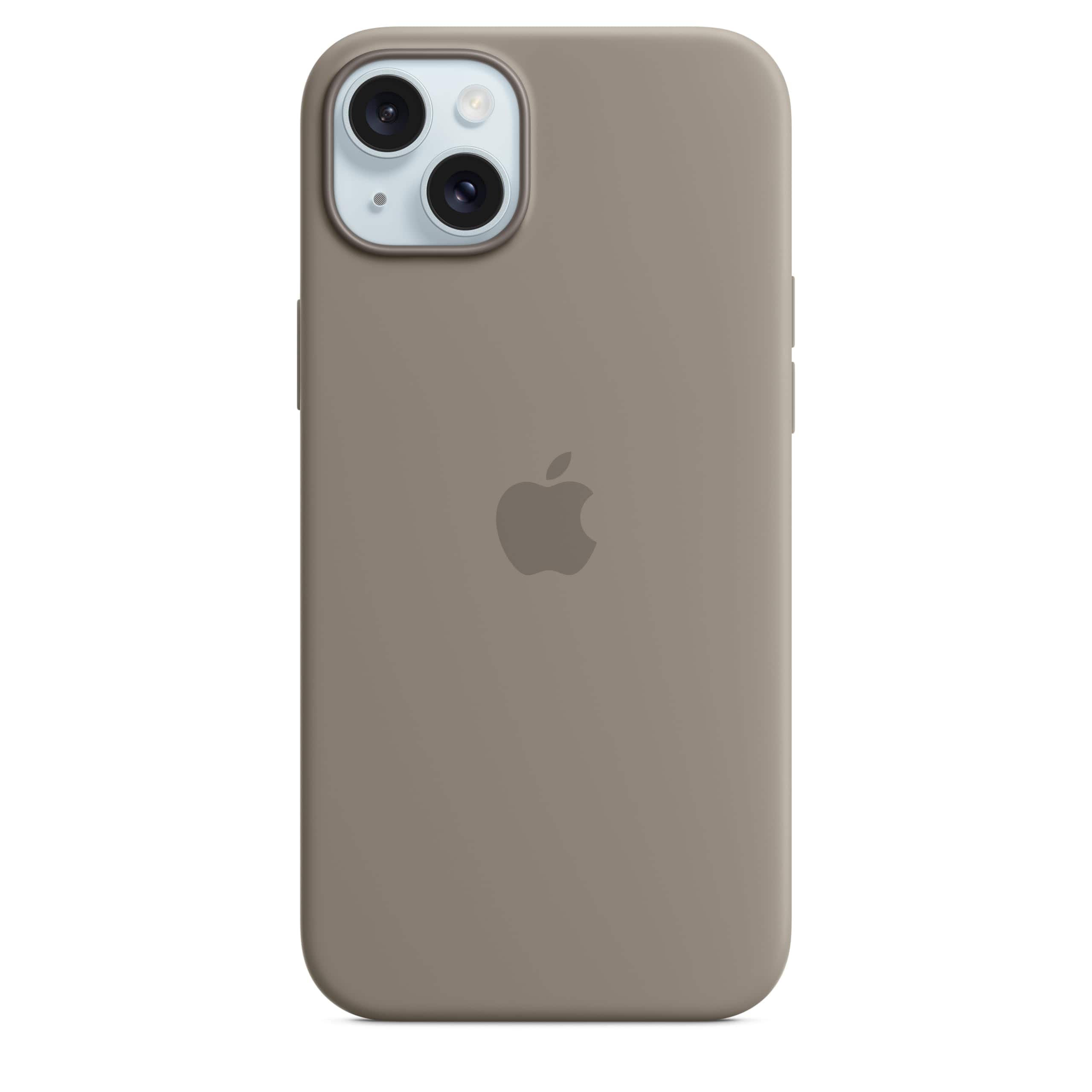 Apple - iPhone 15 Plus Silicone Case with MagSafe - Clay