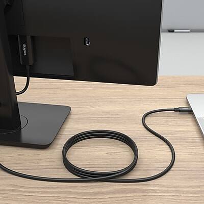 Alt View 7. Staples TECH - Staples TECH 6 ft. USB-C to HDMI Audio/Video Cable, Male to Male, Black (ST62472) - Black.