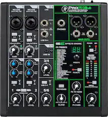 Front. Mackie - ProFX6v3 Professional Effects Mixer with USB - Black.