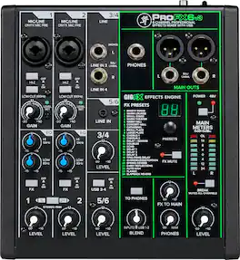 Mackie - ProFX6v3 Professional Effects Mixer with USB - Black