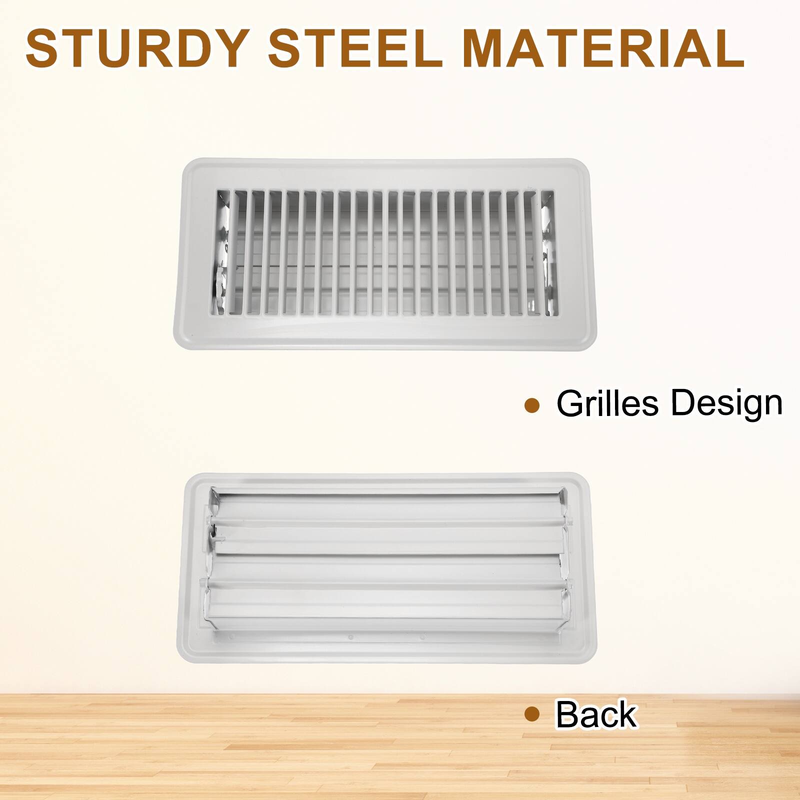 STURDY STEEL MATERIAL

- Grilles Design
- Back