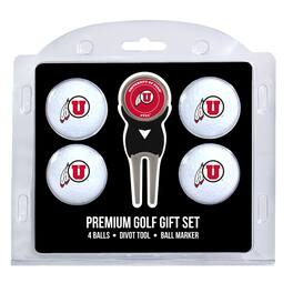 Team Golf - Utah Utes 4-Ball Gift Set - Multicolor