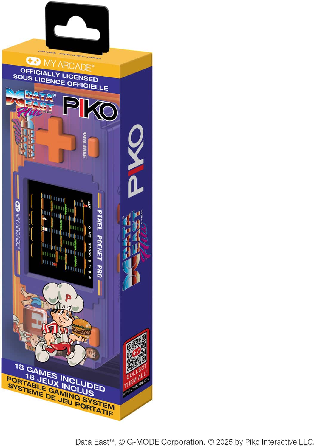 DGUNL-7138 Data East Hits Pixel Pocket Pro Portable Handheld Gaming System