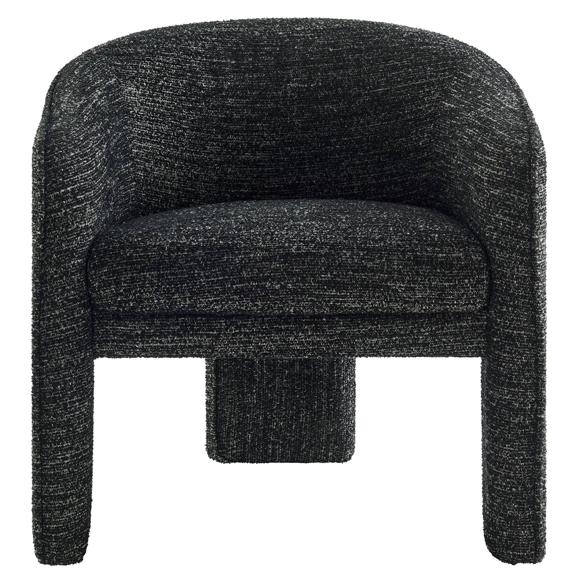 Alt View 2. Modway - Greer Boucle Fabric Upholstered Accent Armchair by Modway - Black.
