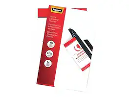 Fellowes - Thermal Laminating Pouches, Legal Size, 5 Mil, 100/Pack - Clear
