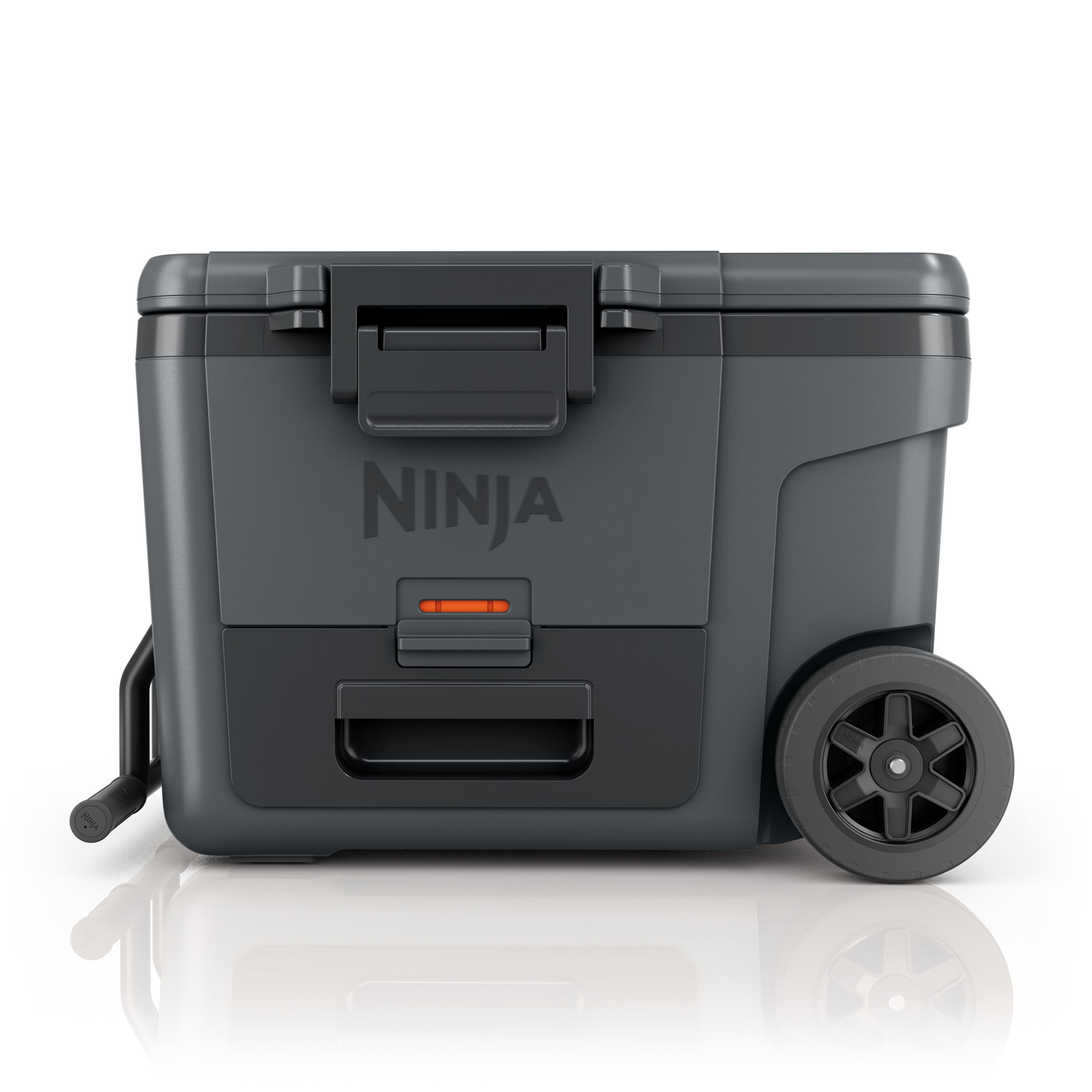 Ninja - FrostVault 45qt Wheeled Cooler with Cold Dry Zone - Charcoal Gray