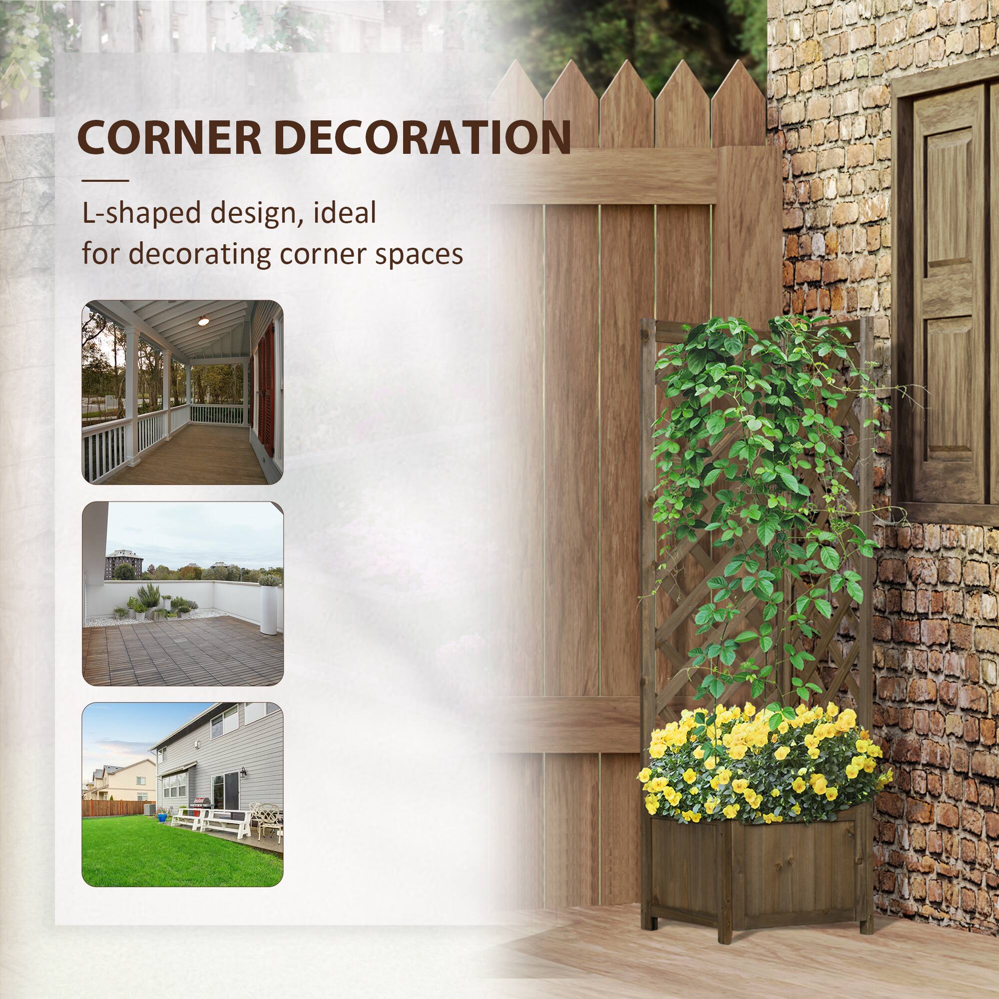 CORNER DECORATION

L-shaped design, ideal for decorating corner spaces