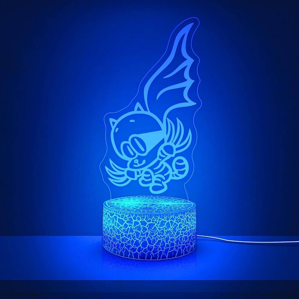 Back. Schertz - Dog Man Cat Kid Night Light – 7-Color LED Base, Official Licensed.