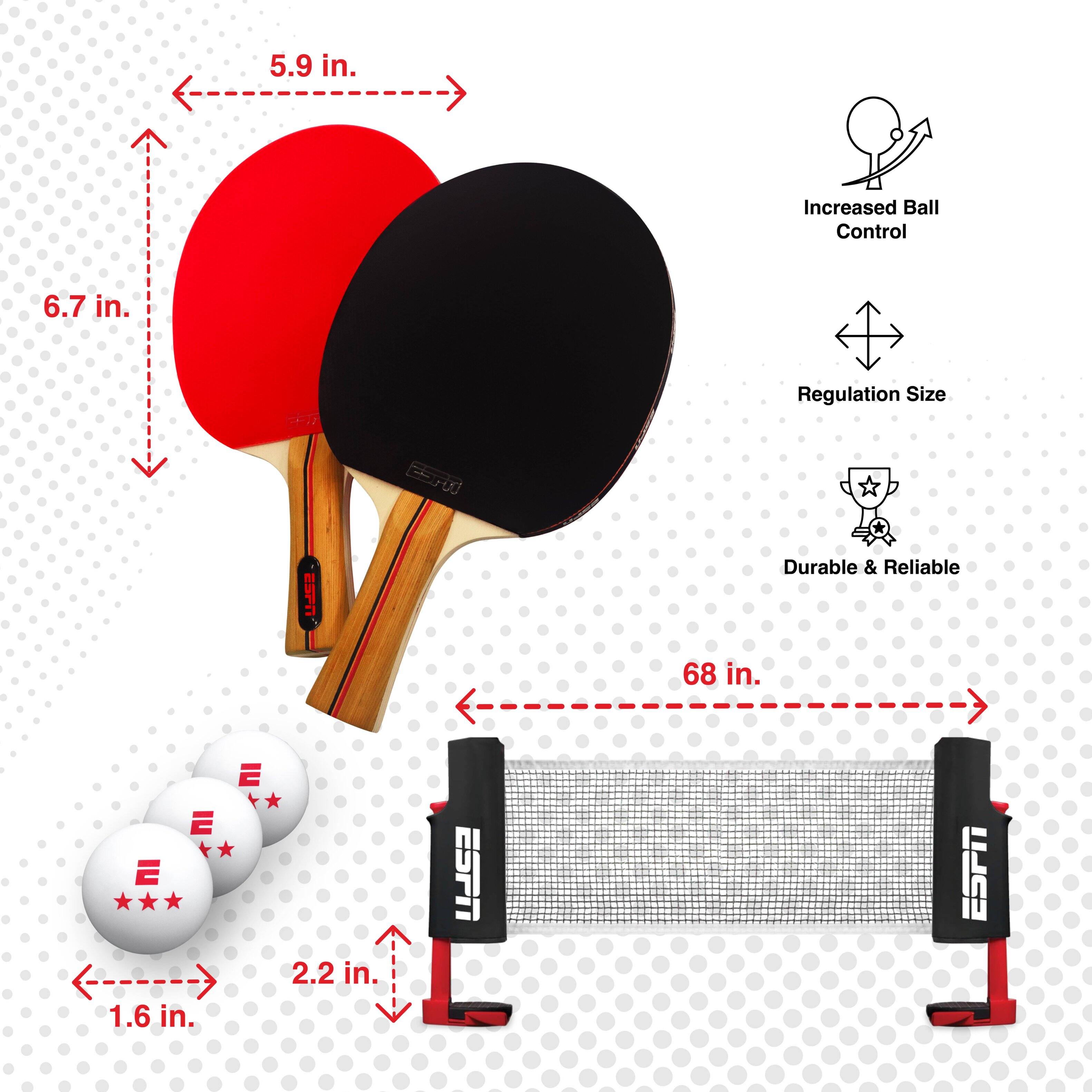 5.9 in. Increased Ball Control  
6.7 in. Regulation Size  
68 in.  
1.6 in.  
2.2 in.  
Durable & Reliable