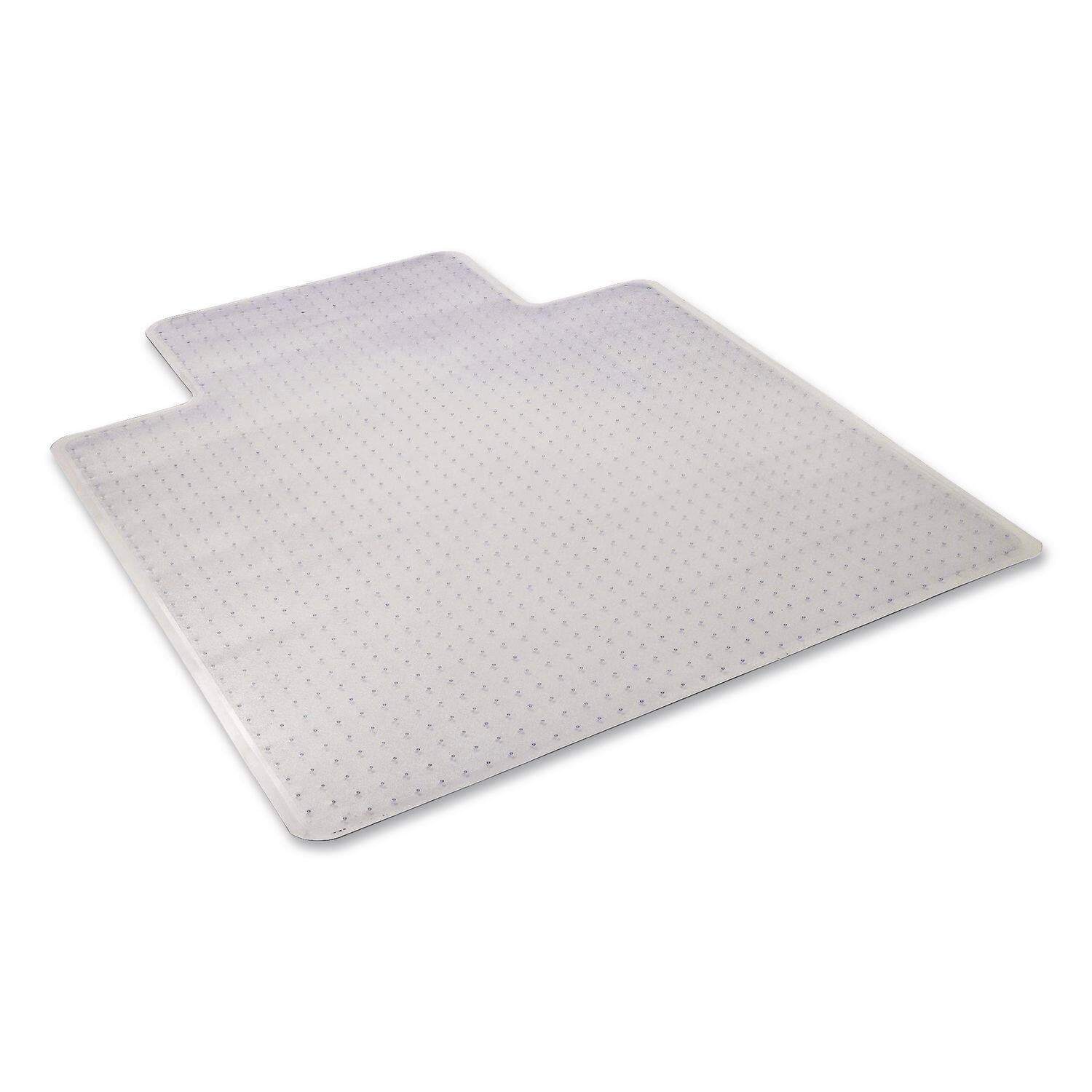 Angle. Alera - Alera ALEMAT4553CLPR Studded Chair Mat for Low Pile Carpet, 45 x 53, Clear - Clear.