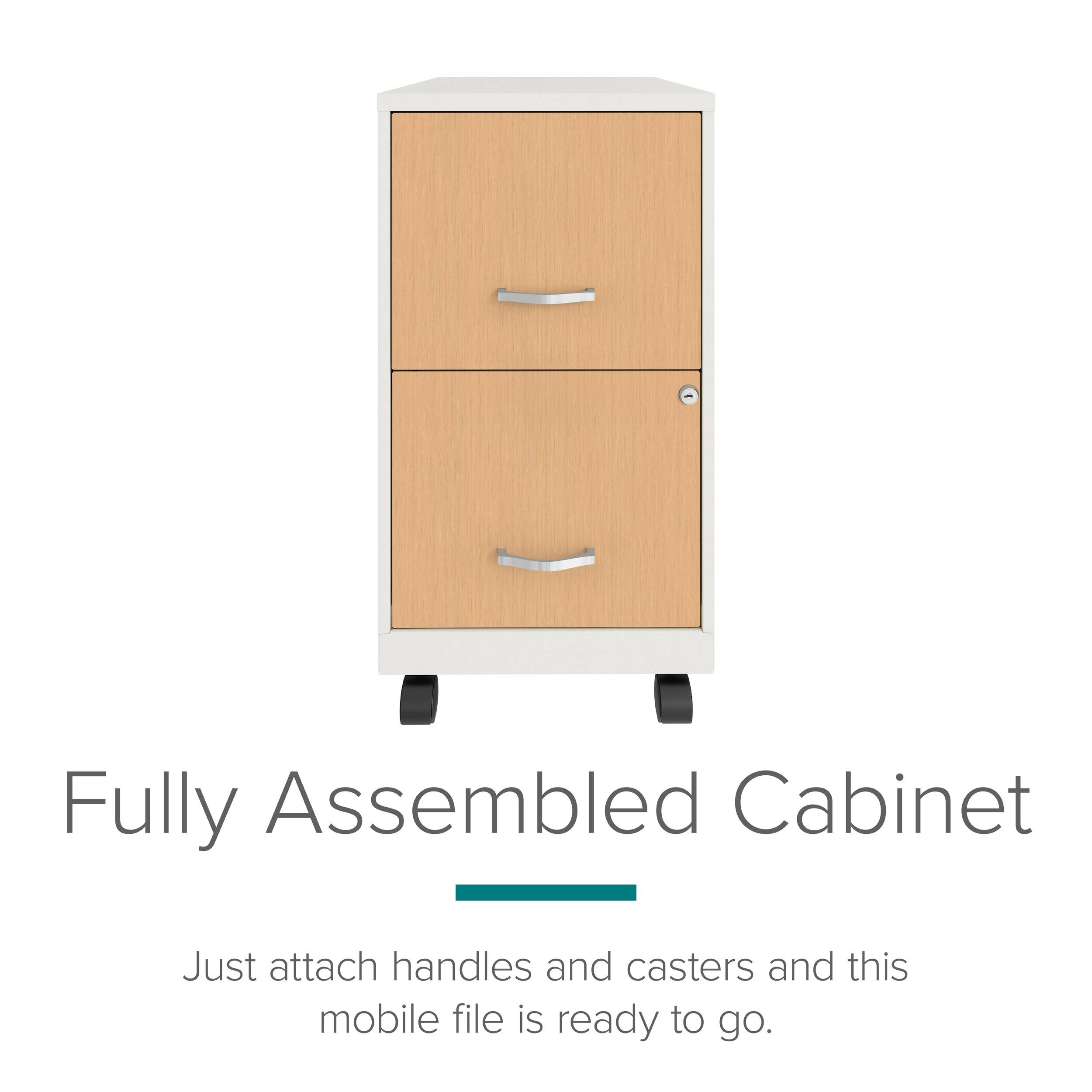 Fully Assembled Cabinet

Just attach handles and casters and this mobile file is ready to go.