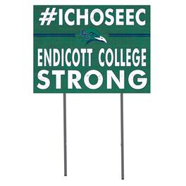 Jardine - Endicott College 18'' x 24'' I Chose Lawn Sign - Green