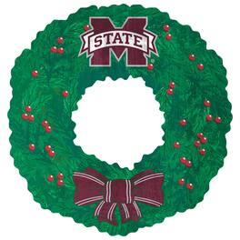Fan Creations - Mississippi State Bulldogs 16'' Team Wreath Sign - Green