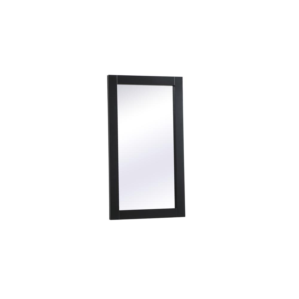 Alt View 1. Elegant Decor - Aqua vanity mirror 18x32 inch in black - Black.
