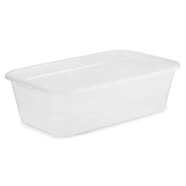 Life Story - Durable 5.7-Liter Clear Shoe & Closet Storage Box Container (12 Pack)