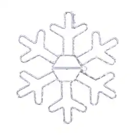 Celebrations - LED Pure Snowflake 12 in. Hanging Decor - White