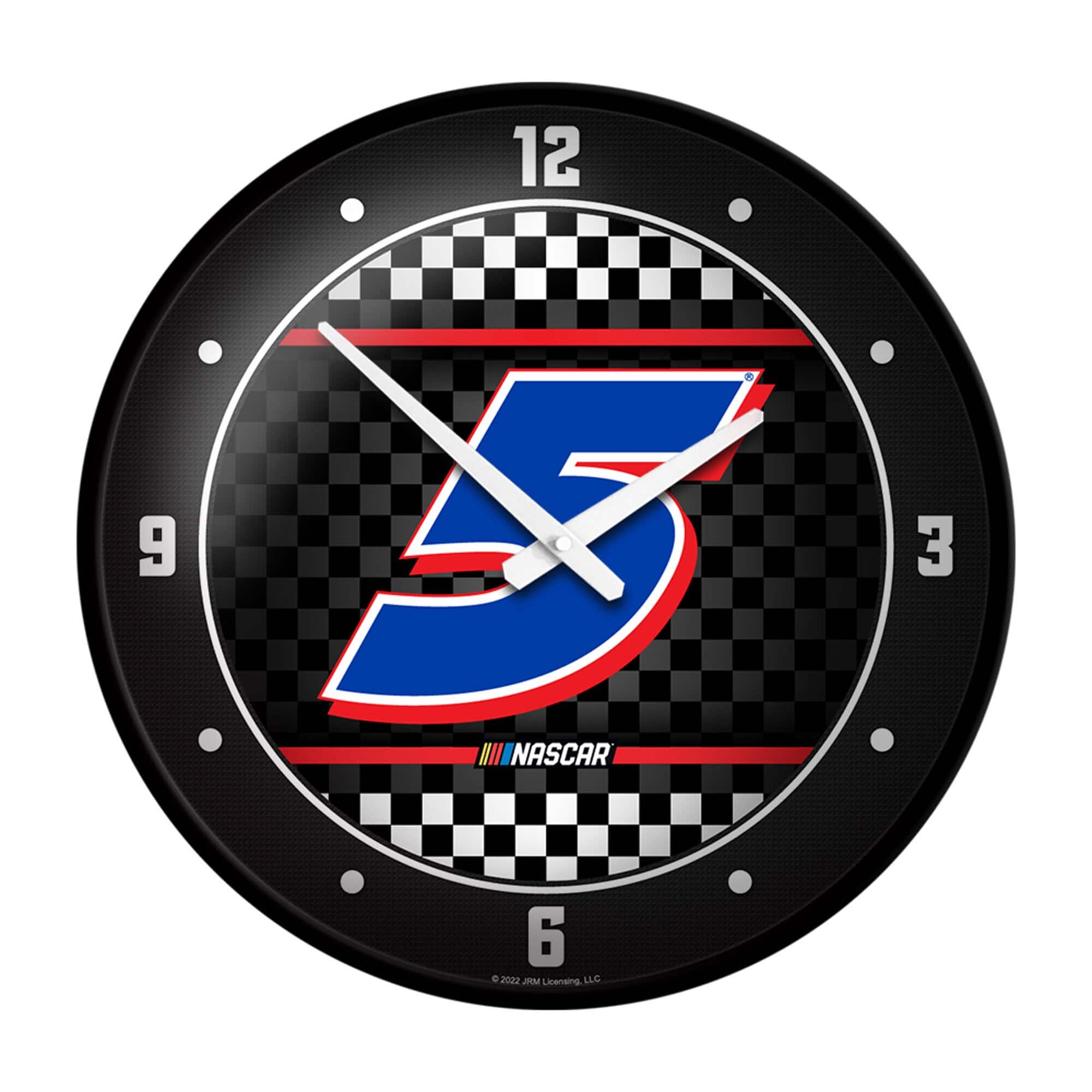 The Fan-Brand - Kyle Larson 17.5" Modern Disc Wall Clock - Multicolor