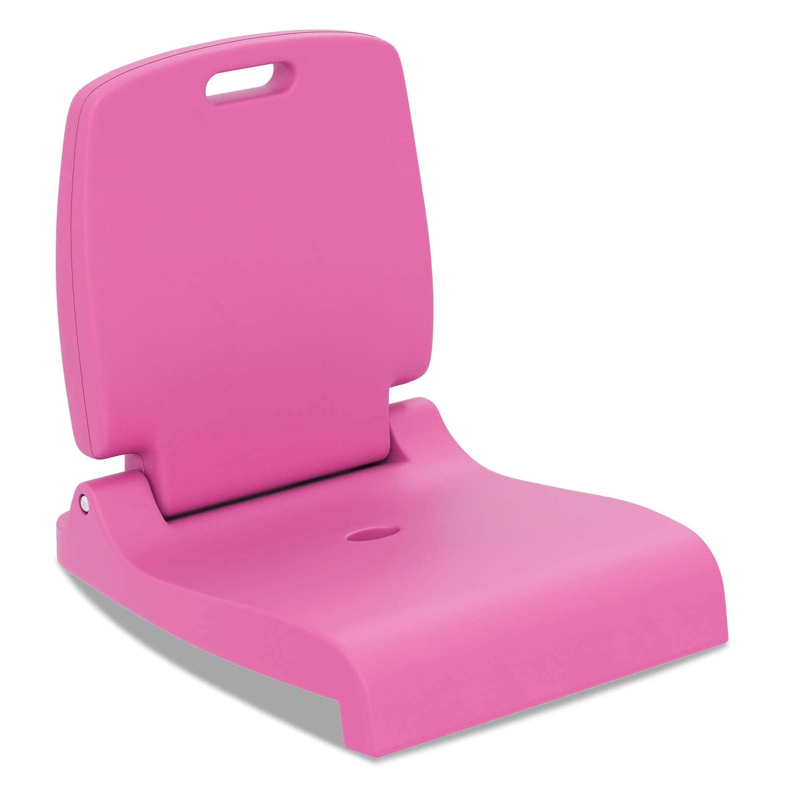 Costway - Poolside Chair for Edge of Pool with Back Support & Handles Portable Picnic Chair - Pink