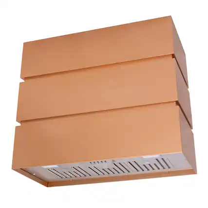 Front. Akicon - Akicon 36-in Ducted 600-CFM Copper Wall-Mounted Range Hood with Charcoal Filter - Copper.