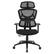 Front. OSP Home Furnishings - Mesh Back with Headrest and Adjustable Arms on Nylon Base - Black.