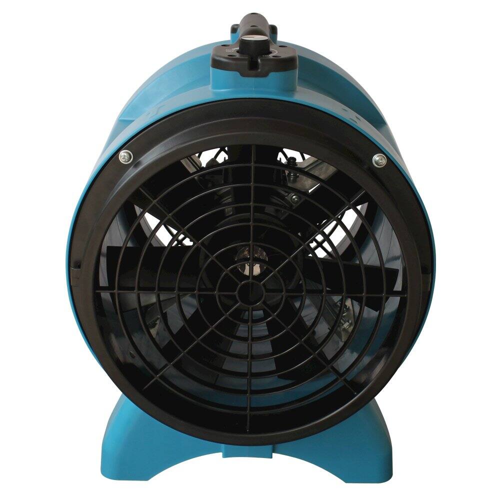 Angle. XPOWER - Variable Speed 12" Diameter Industrial Confined Space Ventilator Fan - Blue.